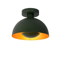 Plafoniera Lucide SIEMON stil modern otel verde forma semicircular E27 IP20 - 45196/01/33