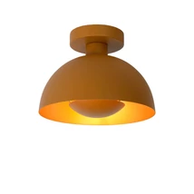 Plafoniera Lucide SIEMON stil modern otel galben ocru forma semicircular E27 IP20 - 45196/01/44