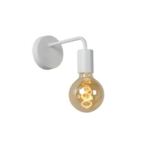 Aplica de perete Lucide SCOTT stil Vintage metal alb E27 IP20 - 45265/01/31