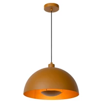Pendul Lucide SIEMON stil modern otel galben ocru auriu mat-alama forma semicircular E27 IP20 - 45496/01/44