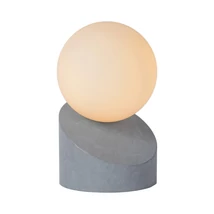 Veioza Lucide LEN stil modern metal gri opal forma rotund G9 IP20 - 45561/01/36