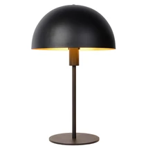 Veioza Lucide SIEMON stil modern otel negru forma rotund E14 IP20 - 45596/01/30