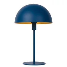 Veioza Lucide SIEMON stil modern otel albastru forma rotund E14 IP20 - 45596/01/35