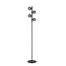 Lampadar Lucide TYCHO stil retro otel negru gri fumuriu G9 IP20 - 45774/04/30