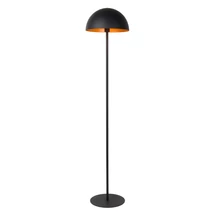 Lampadar Lucide SIEMON stil modern otel negru forma semicircular E27 IP20 - 45796/01/30