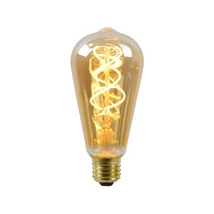 Bec filament dimabil Lucide E27-LED 5W 380lm 2200K 360° Cri80 sticla chihlimbar - 49034/05/62