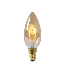 Bec filament dimabil Lucide E14-LED 3W 165lm 2200K 360° Cri80 sticla chihlimbar - 49043/03/62