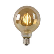Bec filament dimabil Lucide E27-LED stil Vintage sticla chihlimbar forma glob E27-LED IP20 - 49069/05/62