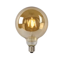 Bec filament dimabil Lucide E27-LED stil Vintage sticla chihlimbar forma glob E27-LED IP20 - 49070/08/62