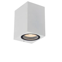 Aplica exterior Lucide ZARO stil modern aluminiu alb forma dreptunghi GU10 IP44 - 69800/01/31