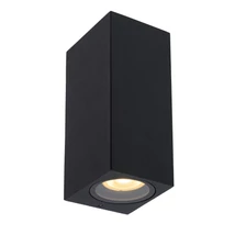 Aplica exterior Lucide ZARO stil modern aluminiu negru forma dreptunghi GU10 IP44 - 69800/02/30