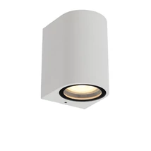 Aplica exterior Lucide ZARO stil modern aluminiu alb forma semicircular GU10 IP44 - 69801/01/31