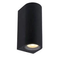 Aplica exterior Lucide ZARO stil modern aluminiu negru forma semicircular GU10 IP44 - 69801/02/30