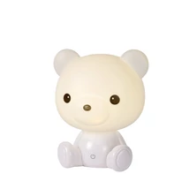 Veioza copii Lucide DODO Bear stil clasic plastic alb LED IP20 - 71590/03/31