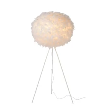Lampadar Lucide GOOSY SOFT stil modern plastic alb forma rotund E27 IP20 - 71767/50/31