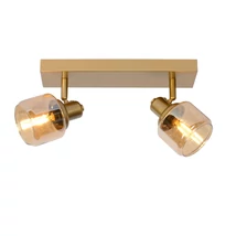 Plafoniera tip spot Lucide BJORN stil clasic metal auriu mat-alama forma dreptunghi E14 IP20 - 77979/02/02
