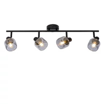Aplica spot Lucide BJORN stil clasic metal negru gri fumuriu forma rotund E14 IP20 - 77979/04/30