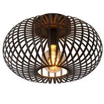 Plafoniera Lucide MANUELA stil Vintage metal negru forma rotund E27 IP20 - 78174/40/30