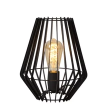 Veioza Lucide REDA stil modern metal negru forma ovala E27 IP20 - 78598/01/30