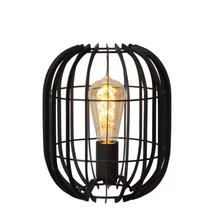 Veioza Lucide REDA stil modern metal negru forma ovala E27 IP20 - 78599/01/30