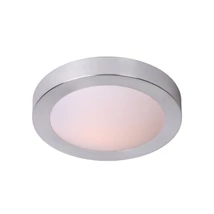 Plafoniera baie Lucide FRESH stil modern aluminiu crom satinat forma rotund E27 IP44 - 79158/01/12