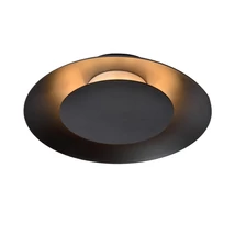 Plafoniera Lucide FOSKAL stil modern metal negru forma rotund LED IP20 - 79177/06/30