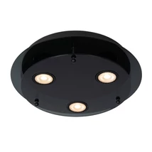Plafoniera Lucide OKNO stil modern sticla negru forma rotund GU10 IP20 - 79181/13/30