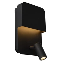 Aplica de perete Lucide BOXER stil modern otel negru forma dreptunghi LED IP20 - 79200/08/30