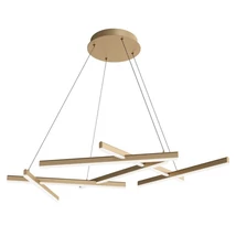 Pendul Maytoni LINE metal-acril auriu mat 1x LED - MOD016PL-L75MG4K