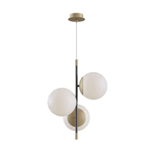 Pendul Maytoni NOSTALGIA sticla alb 3x E14 - MOD048PL-03G