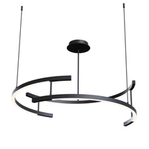 Pendul Maytoni LINE aluminiu negru 1x LED - MOD054PL-L52B4K