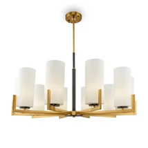 Candelabru Maytoni FORTANO sticla alb 10x E27 - MOD089PL-10BS
