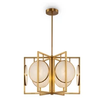 Pendul Maytoni MARMO metal auriu 6x E14 - MOD099PL-06G