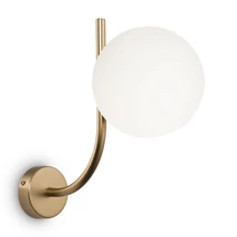 Aplica de perete Maytoni RENDEZ-VOUS sticla alb 1x E14 - MOD109WL-01BS