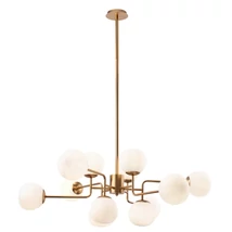 Candelabru Maytoni ERICH sticla alb 12x E14 - MOD221-PL-12-G