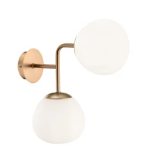 Aplica de perete Maytoni ERICH sticla alb 2x E14 - MOD221-WL-02-G