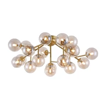 Plafoniera Maytoni DALLAS sticla chihlimbar 20x G9 - MOD545PL-20G