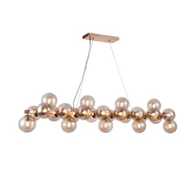 Pendul Maytoni DALLAS sticla chihlimbar 25x G9 - MOD547PL-25G