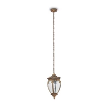 Pendul exterior Maytoni FLEUR aluminiu negru-auriu 1x E27 IP44 - O414PL-01GB