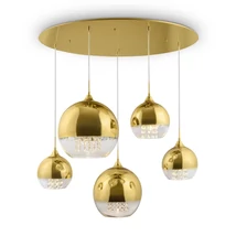 Pendul Maytoni FERMI metal auriu 5x E27 - P140-PL-170-5-G