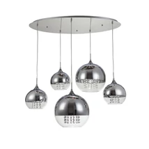 Pendul Maytoni FERMI metal nichel 5x E27 - P140-PL-170-5-N