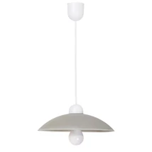 Pendul Rabalux CUPOLARANGE E27 plastic gri cu abajur sticla stil traditional IP20 - 1408