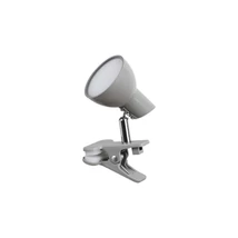 Veioza cu clema Rabalux NOAH LED 5W metal gri cu abajur plastic stil functional IP20 - 1480