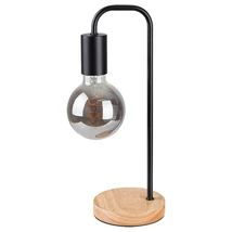 Veioza Rabalux BRUNO E27 metal lemn negru stil Industrial IP20 - 2090