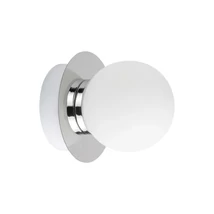 Aplica baie Rabalux BECCA G9 metal crom cu abajur sticla albstil modern IP44 - 2110