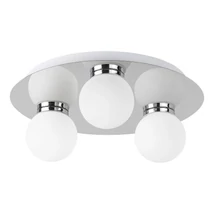 Aplica baie Rabalux BECCA G9 metal crom cu abajur sticla albstil modern IP44 - 2113
