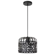 Pendul Rabalux ALESSANDRA E27 metal negru mat cu abajur metal negrustil vintage IP20 - 2156