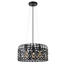 Pendul Rabalux ALESSANDRA E27 metal negru mat cu abajur metal negrustil vintage IP20 - 2158