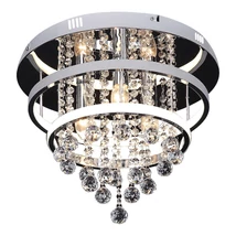 Plafoniera Rabalux PALLAS LED 32W metal crom cu abajur acril sticla cristalic albstil clasic IP20 - 2237