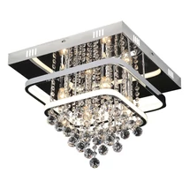 Plafoniera Rabalux PALLAS LED 36W metal crom cu abajur acril sticla cristalic albstil clasic IP20 - 2239